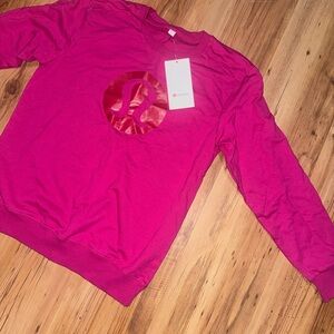 lululemon athletica Pink Crewneck Sweatshirt